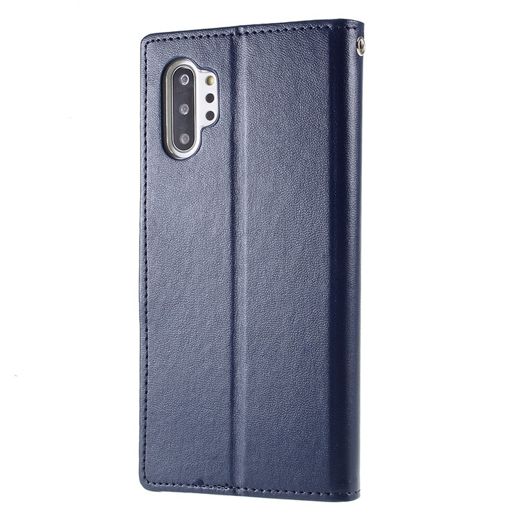 MERCURY GOOSPERY Bravo Diary Leather Wallet Case for Samsung Galaxy Note 10 Plus / Note 10 Plus 5G - Dark Blue-2