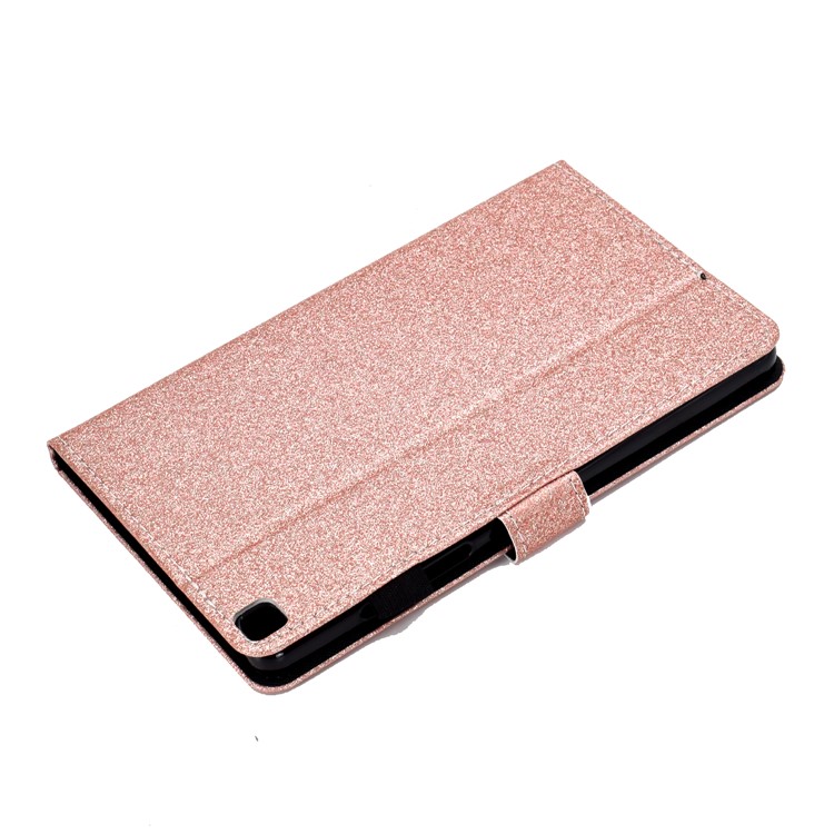 Carrinho De Pó Glittery PU De Couro + TPU Caso Para Samsung Galaxy Tab Um 8.0 Wi-fi (2019) Guia Sm-t290 / Galáxia A 8.0 LTE (2019) SM-T295 - Rosa Ouro-7