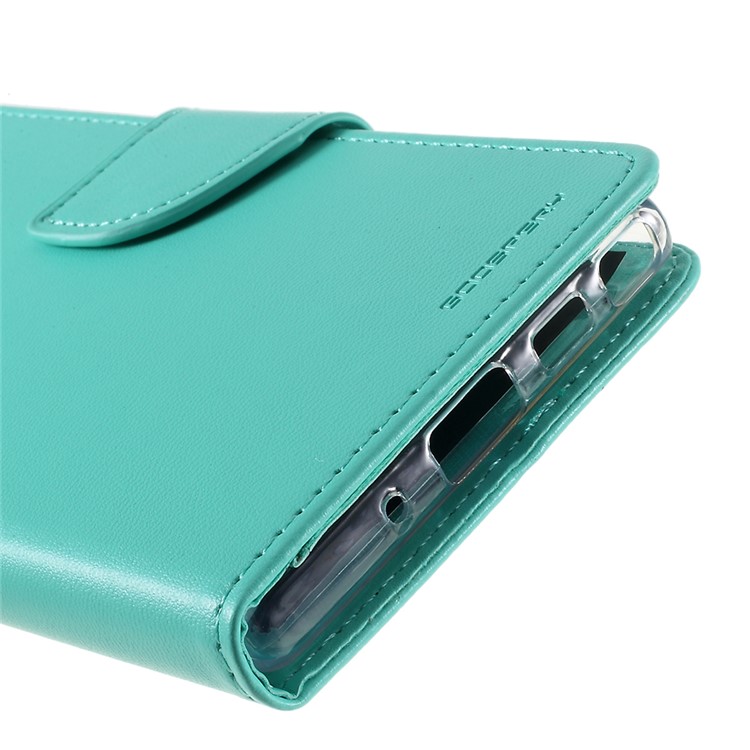 MERCURY GOOSPERY Bravo Diary Leather Case for Samsung Galaxy Note 10 / Note 10 5G - Cyan-11