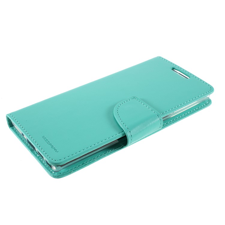 MERCURY GOOSPERY Bravo Diary Leather Case for Samsung Galaxy Note 10 / Note 10 5G - Cyan-4