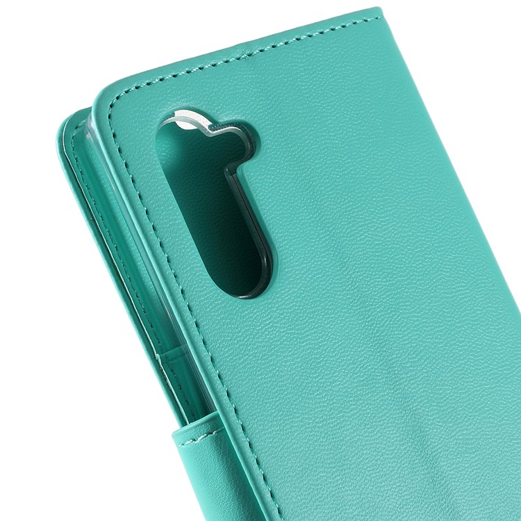 MERCURY GOOSPERY Bravo Diary Leather Case for Samsung Galaxy Note 10 / Note 10 5G - Cyan-8