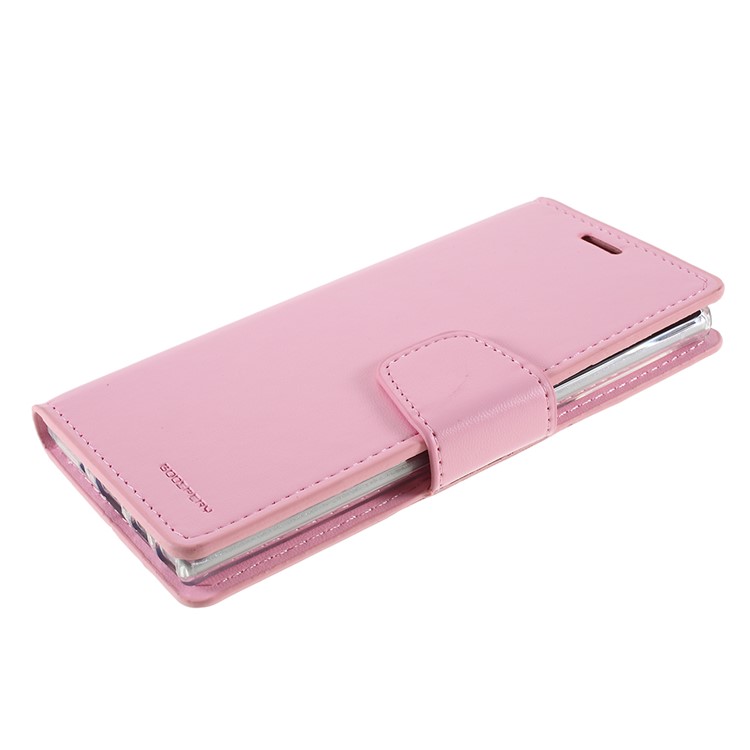 MERCURY GOOSPERY Sonata Diary Leather Wallet Mobile Casing for Samsung Galaxy Note 10 / Note 10 5G - Pink-9