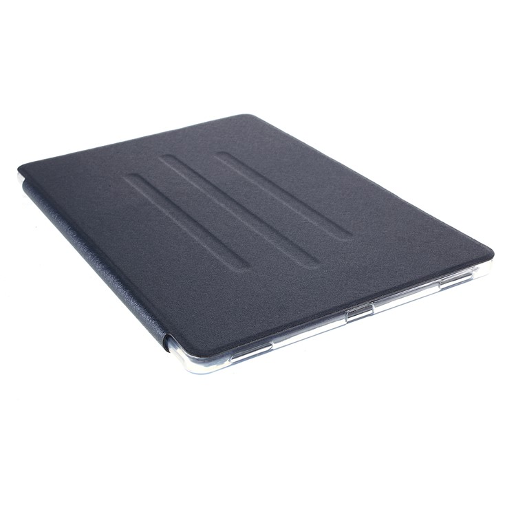 Silk Texture Tri-fold Stand Leather Tablet Protective Case for Samsung Galaxy Tab S6 SM-T860 (Wi-Fi) - Dark Blue-9