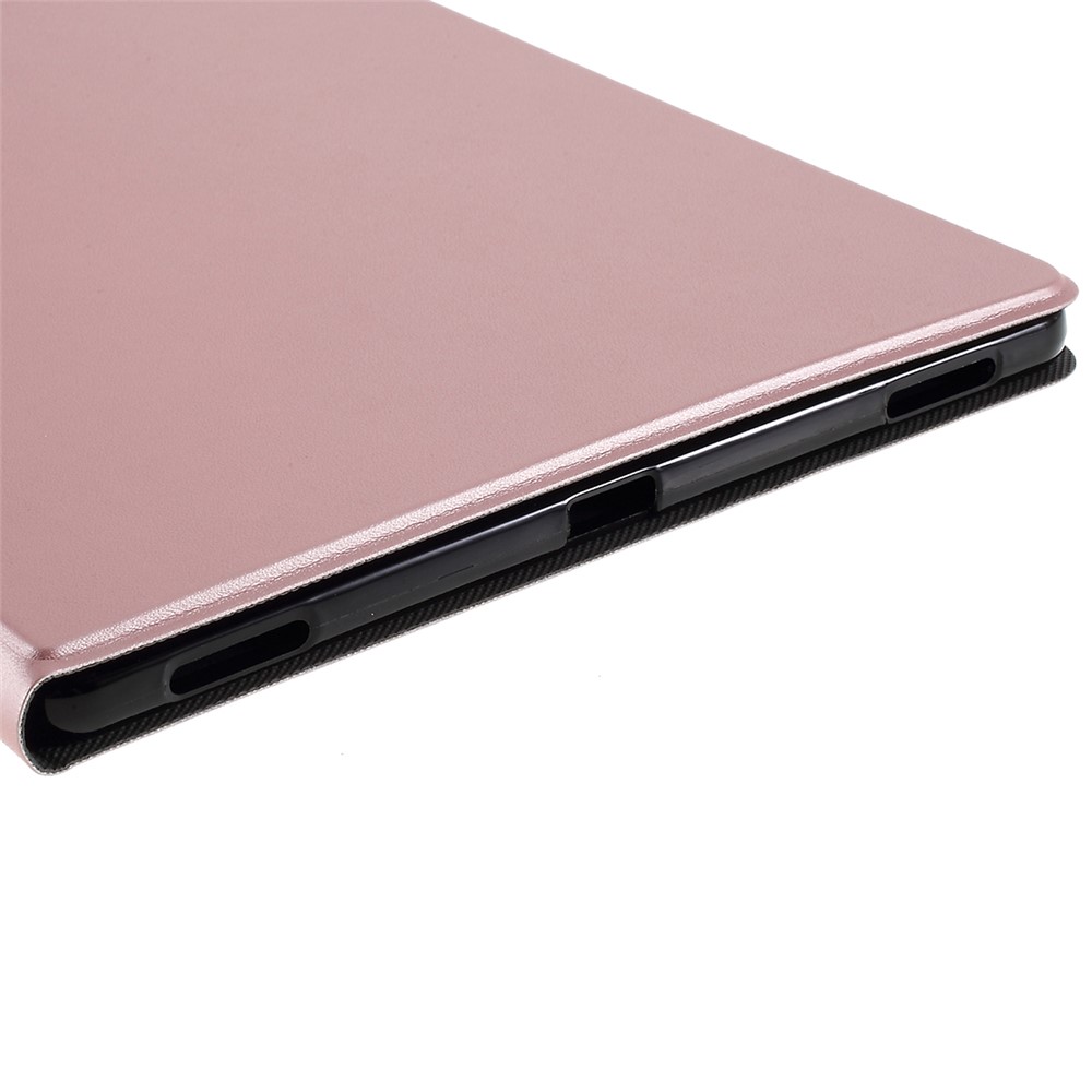 Case de Protección de Tableta de Soporte de Cuero PU Para Samsung Galaxy Tab S6 T860 - Oro Rosa