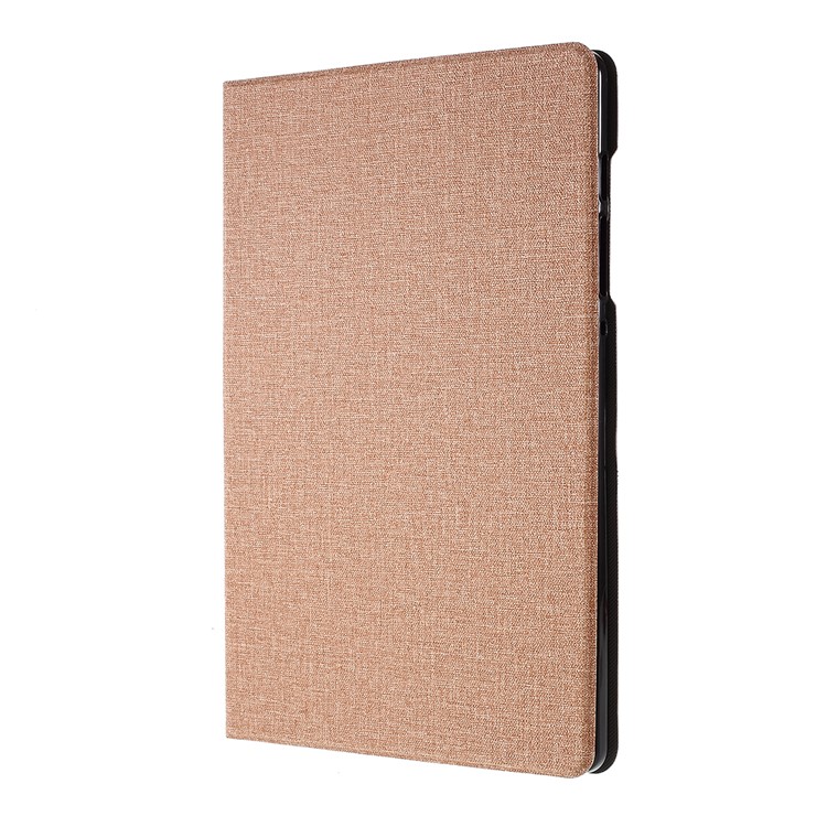 Für Samsung Galaxy Tab S6 T860 Stoff Textur Leder Mit Stand Schutzhülle Für Tablet - Gold-4