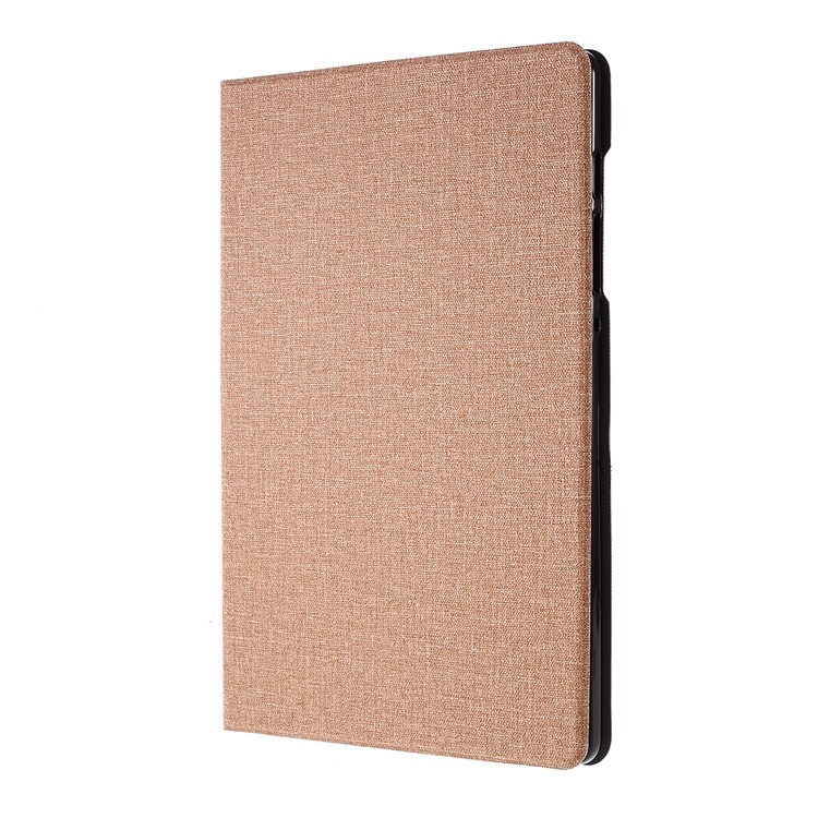 For Samsung Galaxy Tab S6 T860 Cloth Texture Leather with Stand Protective Tablet Case Cover - Gold-4