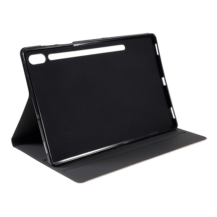 Für Samsung Galaxy Tab S6 T860 Stoff Textur Leder Mit Stand Schutzhülle Für Tablet - Gold-8