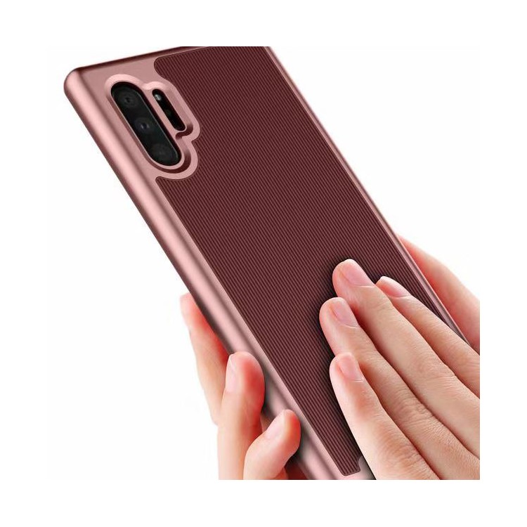 Shockproof TPU+PC Hybrid Shell for Samsung Galaxy Note 10 Plus/Note 10 Plus 5G - Wine Red-2