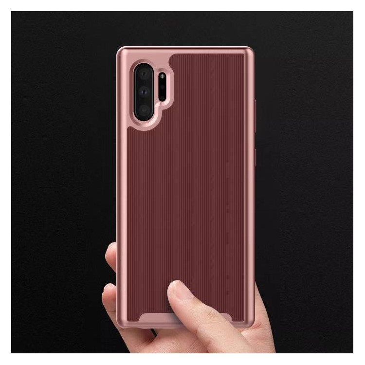 Shockproof TPU+PC Hybrid Shell for Samsung Galaxy Note 10 Plus/Note 10 Plus 5G - Wine Red-6