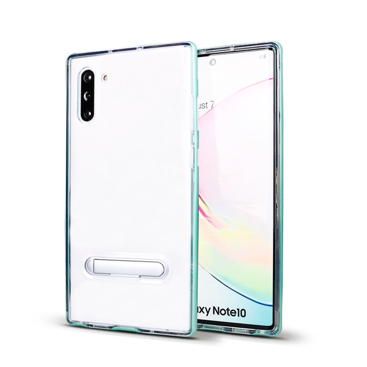 

Гибридный Ясный Задний Чехол Для Телефона PC + TPU Для Samsung Galaxy Note 10 / Note 10 5G - Зеленый, Galaxy Note 10 5G