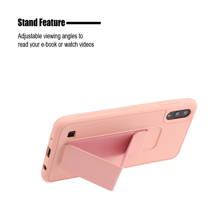 Pure Color Multi-function TPU+PC Phone Shell for Samsung Galaxy M10 / A10 - Pink-4