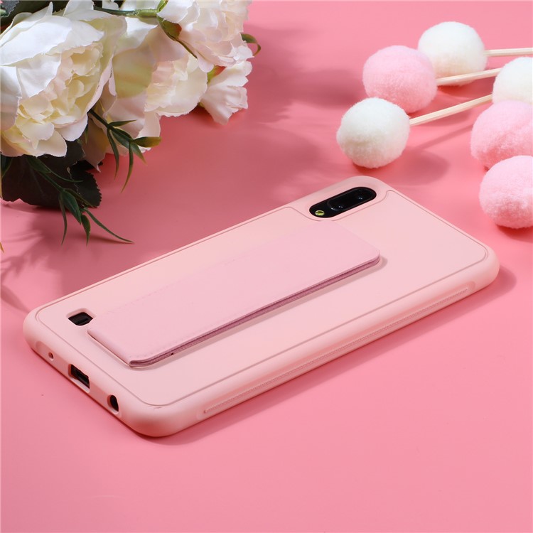 Pure Color Multi-function TPU+PC Phone Shell for Samsung Galaxy M10 / A10 - Pink-6