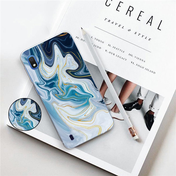 Marble Pattern IMD TPU Phone Case for Samsung Galaxy A10 - Style A-2