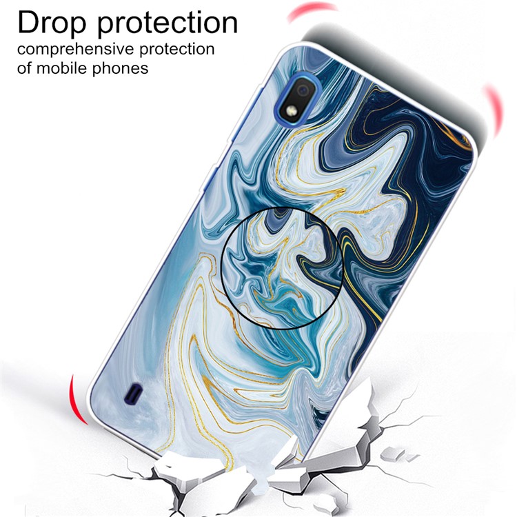 Marble Pattern IMD TPU Phone Case for Samsung Galaxy A10 - Style A-3