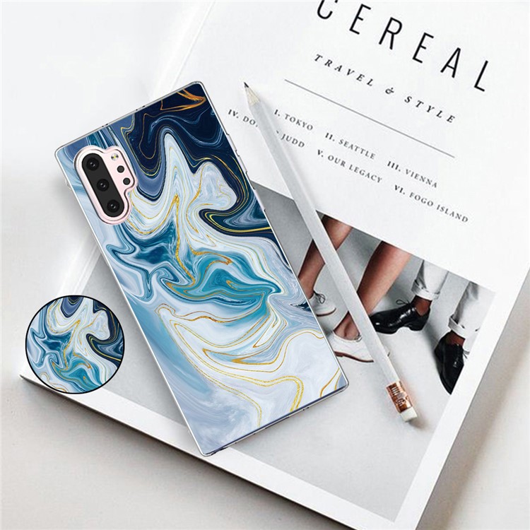 Marble Pattern IMD TPU Phone Case for Samsung Galaxy Note 10 Plus / Note 10 Plus 5G - Style A-2