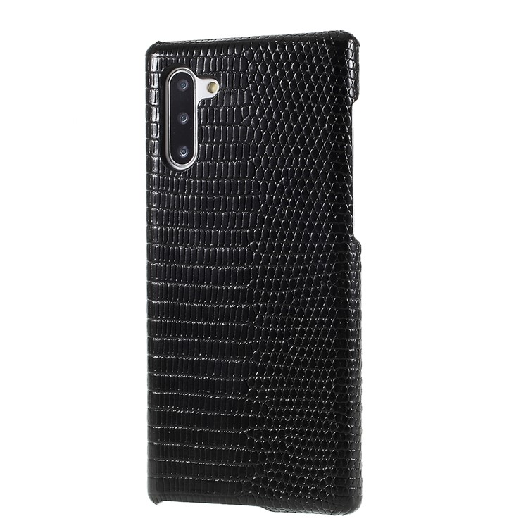 For Samsung Galaxy Note 10/Note 10 5G Lizard Pattern Genuine Leather Phone Case - Black-2