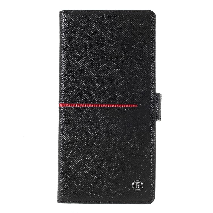 GEBEI Yaqi Series Genuine Leather Flip Cover Wallet for Samsung Galaxy Note 10 Plus 5G/Note 10 Plus - Black-11