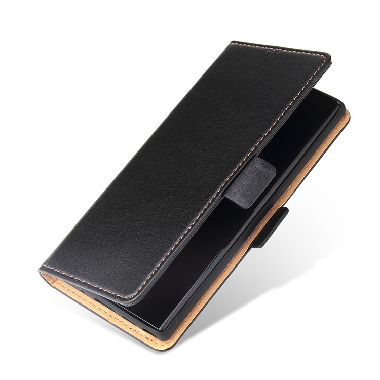 Leather Wallet Stand Flip Phone Case Protection Shell for Samsung Galaxy Note 10/Note 10 5G - Black-6