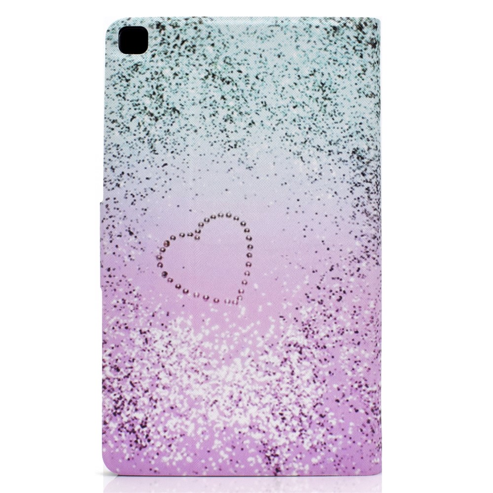 Pattern Printing Leather Stand Case for Samsung Galaxy Tab A 8.0 (2019) SM-T290 SM-T295 - Heart-3