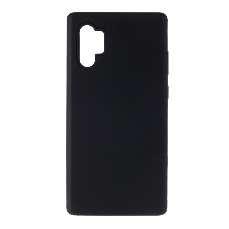 Shock-proof PC+Silicone Rubberized Hybrid Back Shell for Samsung Galaxy Note 10 Plus/Note 10 Plus 5G - Black-3