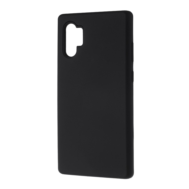 Shock-proof PC+Silicone Rubberized Hybrid Back Shell for Samsung Galaxy Note 10 Plus/Note 10 Plus 5G - Black-4