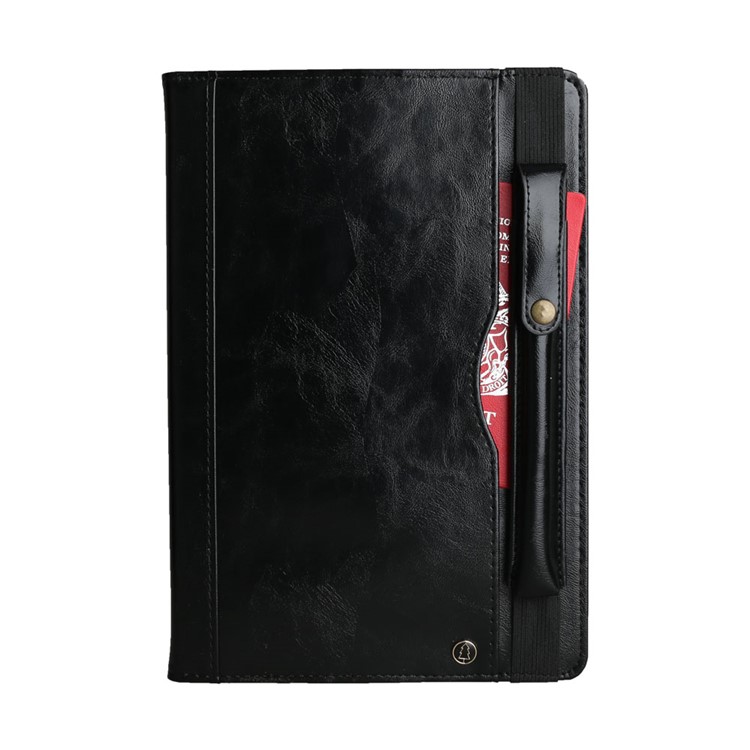 Multi-slot Wallet PU Leather Tablet Case with Pen Pouch for Samsung Galaxy Tab S6 SM-T860/SM-T865 - Black-2