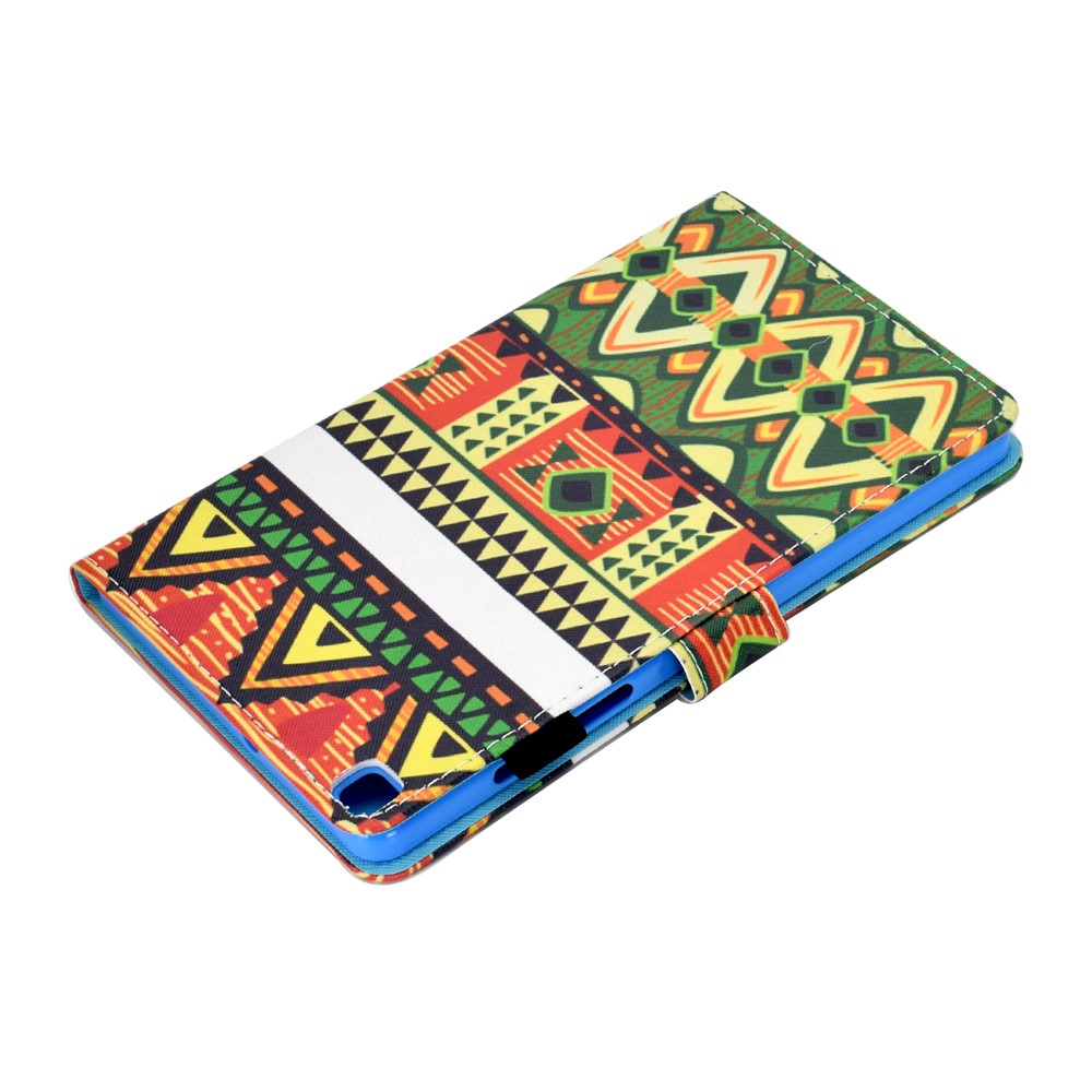 Pattern Printing Card Slots Leather Stand Cover for Samsung Galaxy Tab A 8.0 Wi-Fi (2019) SM-T290 - Triangle-6