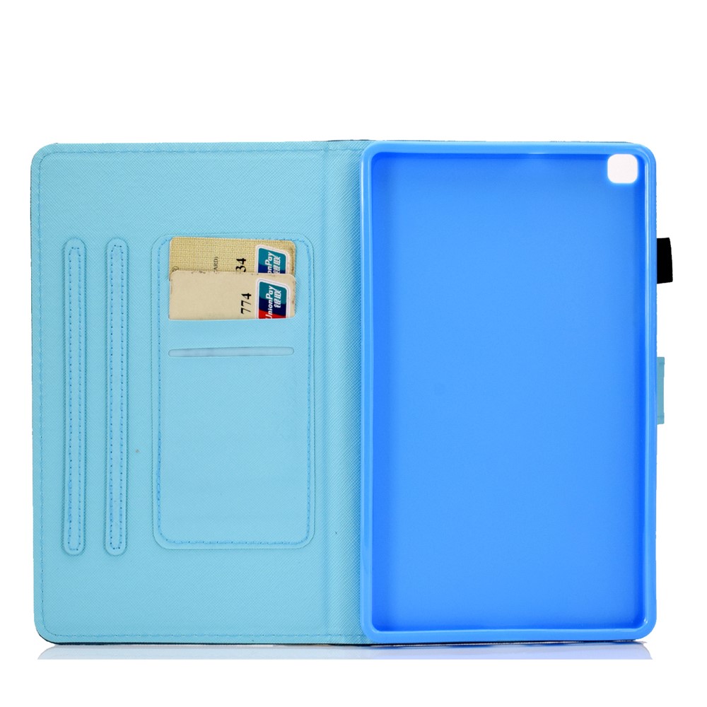 Pattern Printing Card Slots Leather Stand Cover for Samsung Galaxy Tab A 8.0 Wi-Fi (2019) SM-T290 - Triangle-7