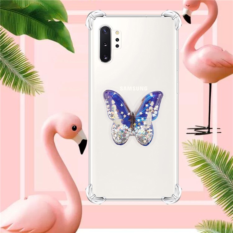 Dynamic Quicksand Shock-proof TPU Cover Case for Samsung Galaxy Note 10 Plus/Note 10 Plus 5G - Butterfly-4