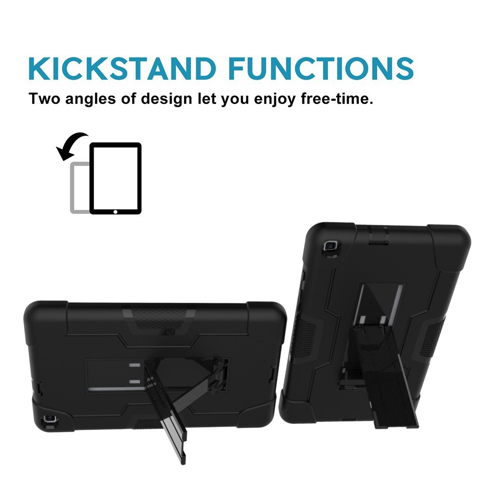 Shock Proof Tablet Hybrid Cover Kickstand for Samsung Galaxy Tab A 8.0 (2019) T290 T295 - All Black-4