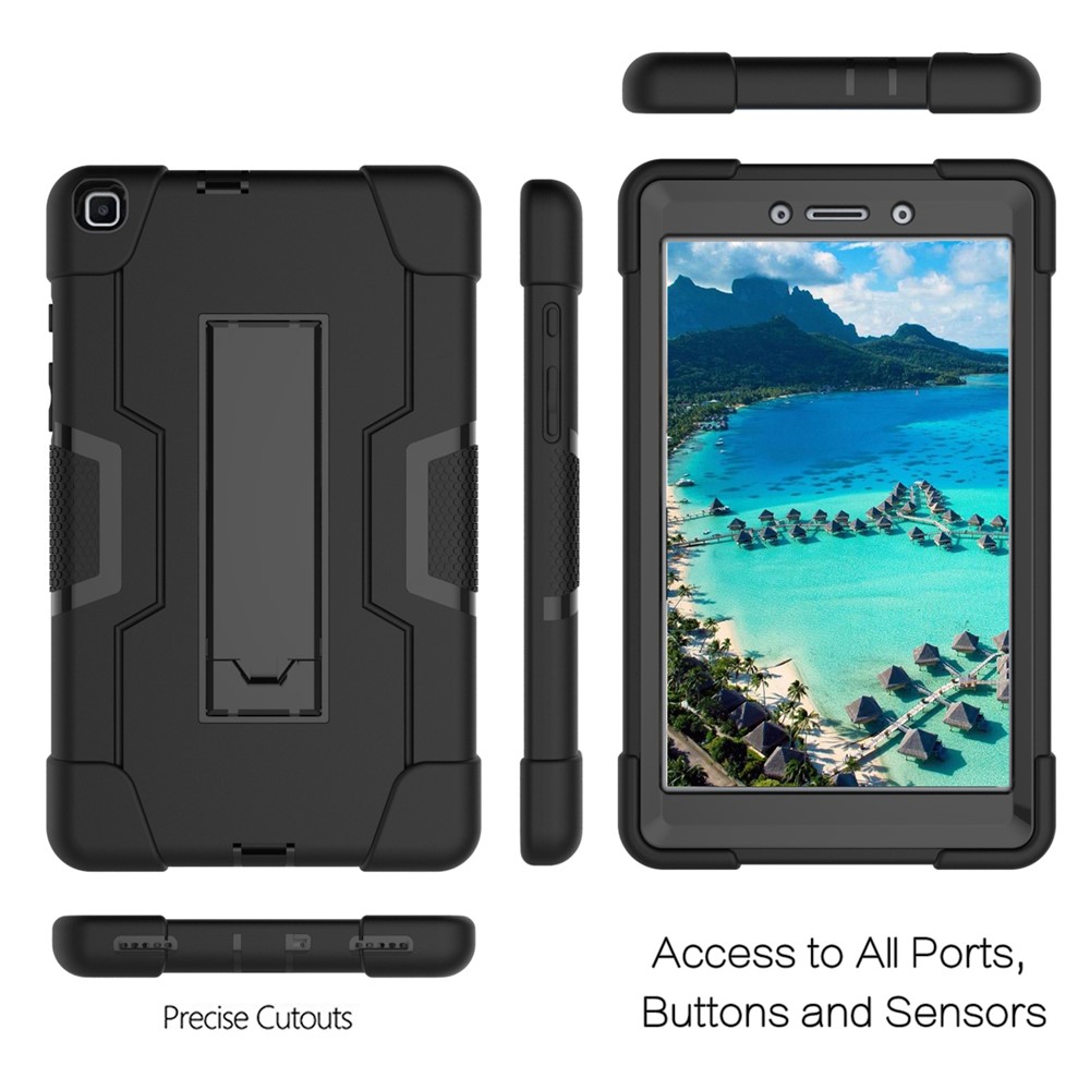 Shock Proof Tablet Hybrid Cover Kickstand for Samsung Galaxy Tab A 8.0 (2019) T290 T295 - All Black-5