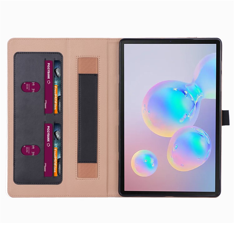 Leather Stand Card Holder Tablet Case for Samsung Samsung Galaxy Tab S6 T860 T865 - Black-11