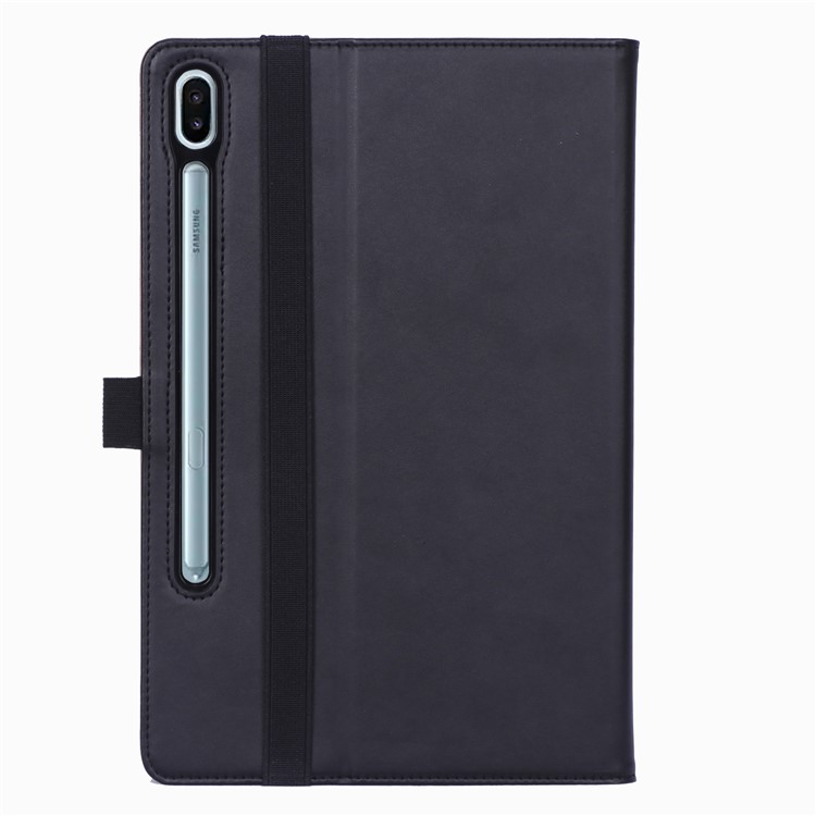 Leather Stand Card Holder Tablet Case for Samsung Samsung Galaxy Tab S6 T860 T865 - Black-3