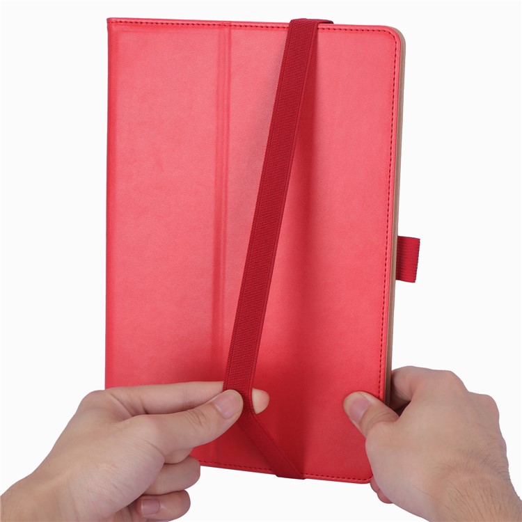 Leather Stand Card Holder Tablet Case for Samsung Samsung Galaxy Tab S6 T860 T865 - Red-14