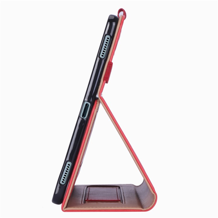 Leather Stand Card Holder Tablet Case for Samsung Samsung Galaxy Tab S6 T860 T865 - Red-9
