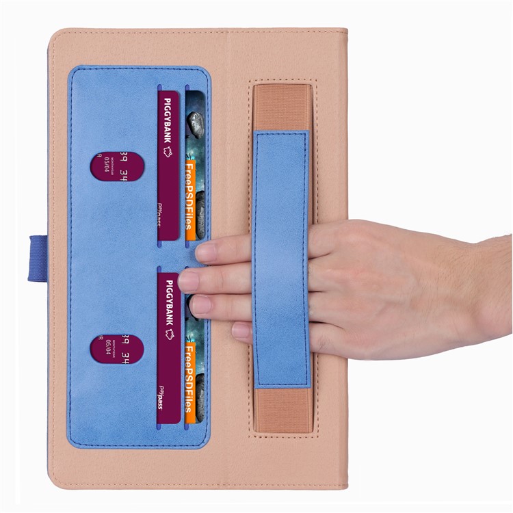 Leather Stand Card Holder Tablet Case for Samsung Samsung Galaxy Tab S6 T860 T865 - Blue-13