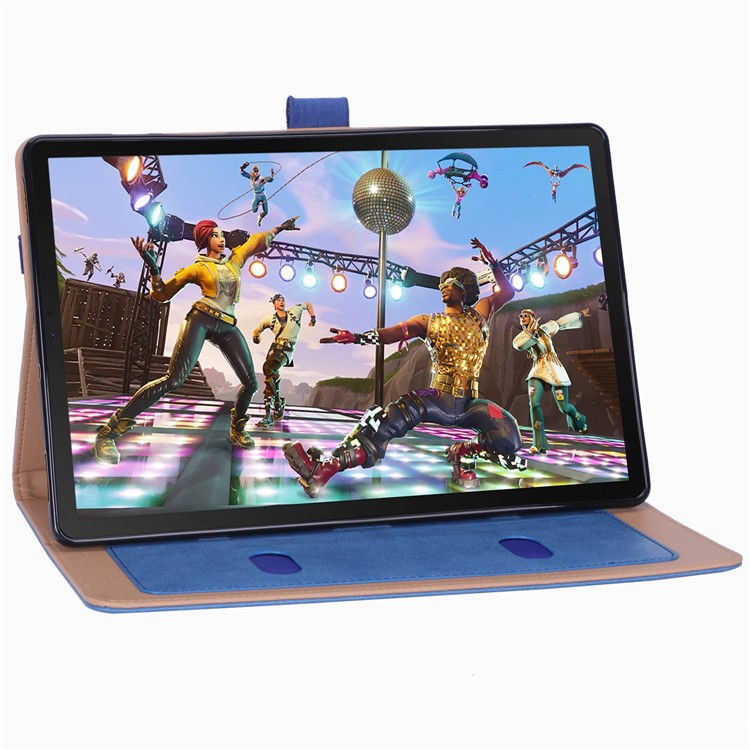 Leather Stand Card Holder Tablet Case for Samsung Samsung Galaxy Tab S6 T860 T865 - Blue-7