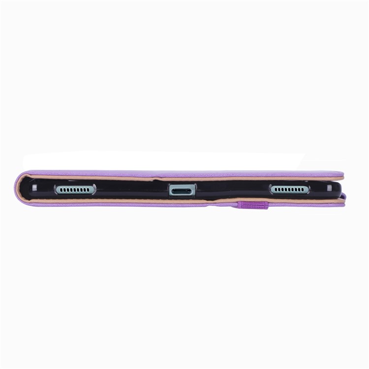 Suporte De Couro Titular Do Cartão Tablet Case Para Samsung Samsung Galaxy Tab S6 T860 T865 - Roxa-6