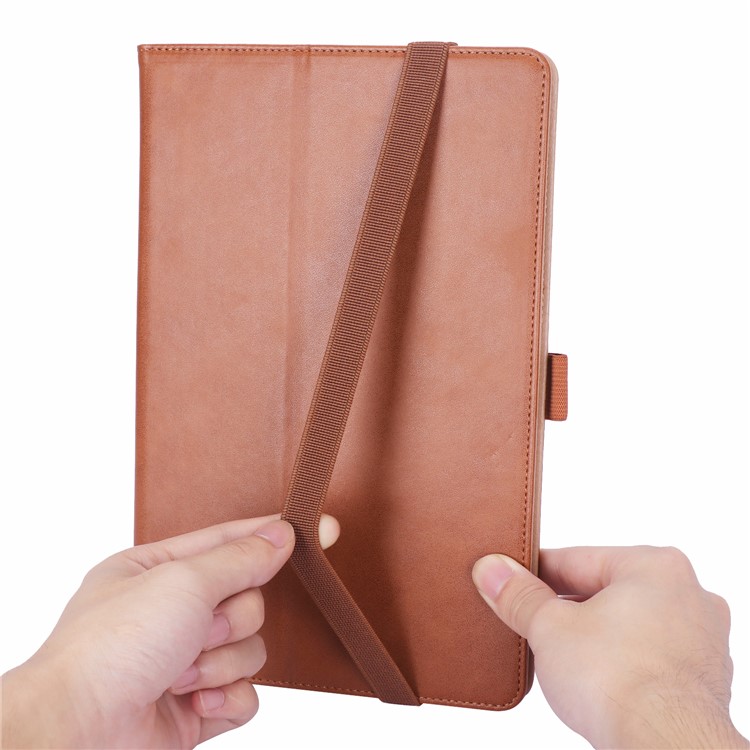 Leather Stand Card Holder Tablet Case for Samsung Samsung Galaxy Tab S6 T860 T865 - Brown-14