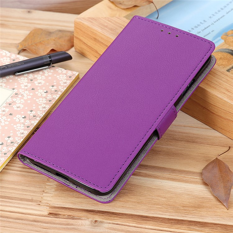 Wallet Leather Stand Case Shell for Samsung Galaxy A10s - Purple-10