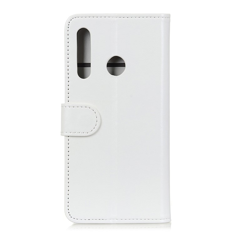 Crazy Horse Texture PU Leather+TPU Wallet Phone Case for Samsung Galaxy A20s - White-6