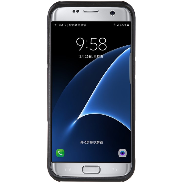 NBRKIN Defender II PC TPU caso híbrido para Samsung Galaxy S7 borda G935 - negro-2