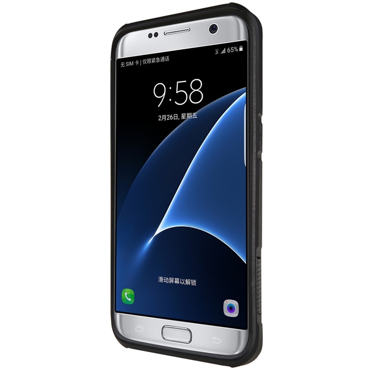 NBRKIN Defender II PC TPU caso híbrido para Samsung Galaxy S7 borda G935 - negro-4
