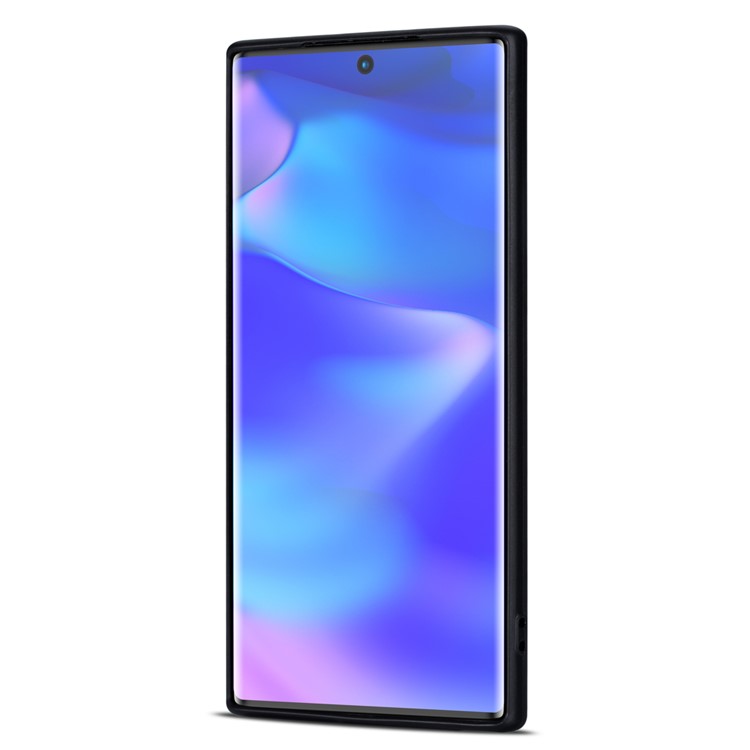 PU Leather+TPU Zipper Wallet Shell Cover Case for Samsung Galaxy Note 10 Plus/Note 10 Plus 5G - Black-4