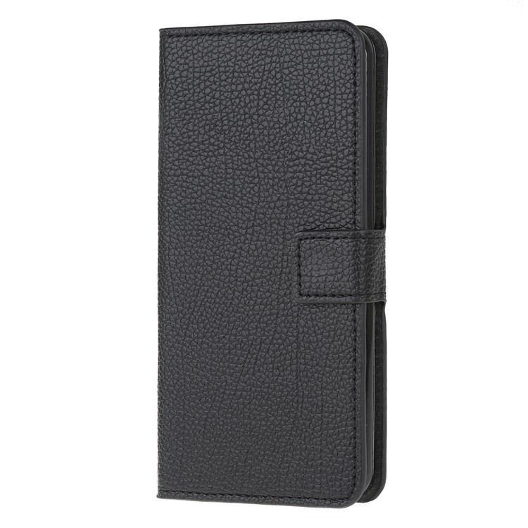 Litchi Skin PU Leather Wallet Case with Stand for Samsung Galaxy A10s-3