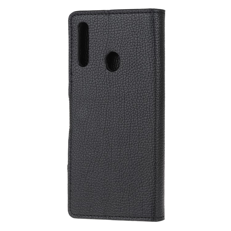 Litchi Texture Leather Wallet Stand Case Phone Covering for Samsung Galaxy A20s-5