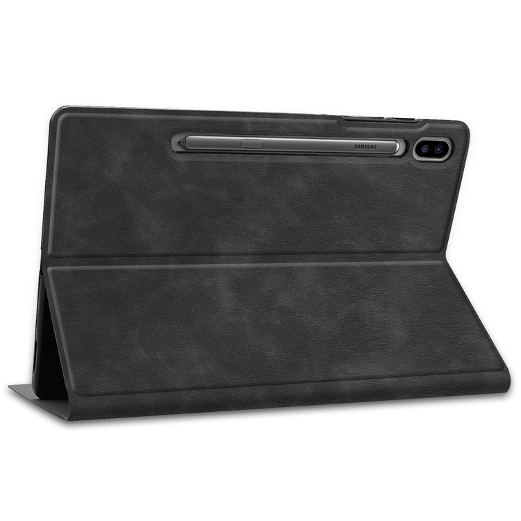 Leather Casing Shell for Samsung Galaxy Tab S6 - Black-6