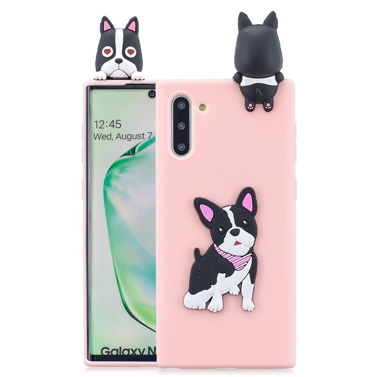 3D Animal Doll Decor Soft TPU Phone Shell for Samsung Galaxy Note 10/Note 10 5G - Dog-1