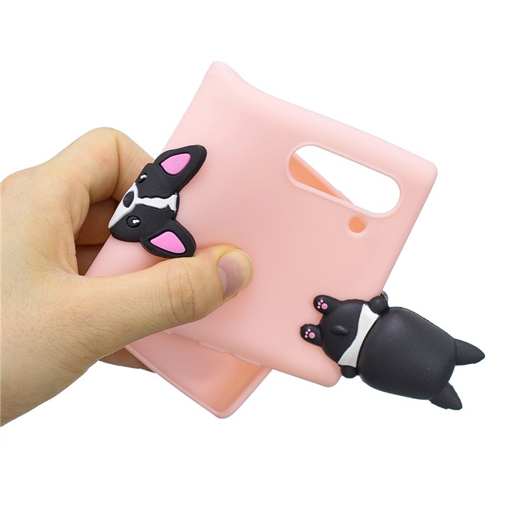 3D Animal Doll Decor Soft TPU Phone Shell for Samsung Galaxy Note 10/Note 10 5G - Dog-6