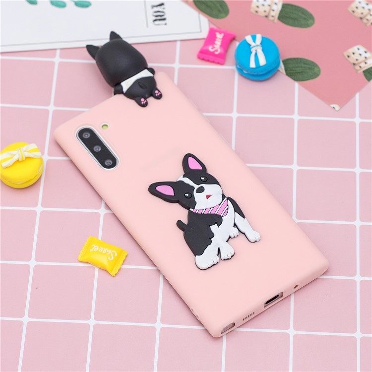 3D Animal Doll Decor Soft TPU Phone Shell for Samsung Galaxy Note 10/Note 10 5G - Dog-7